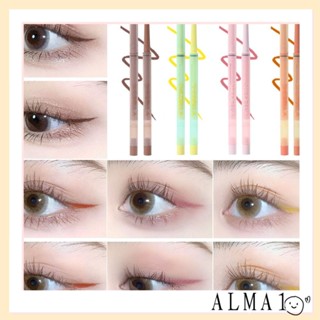 Alma ดินสอเขียนขอบตา อายไลเนอร์ สีน้ําตาล 1.5 มม. กันเหงื่อ สําหรับผู้หญิง