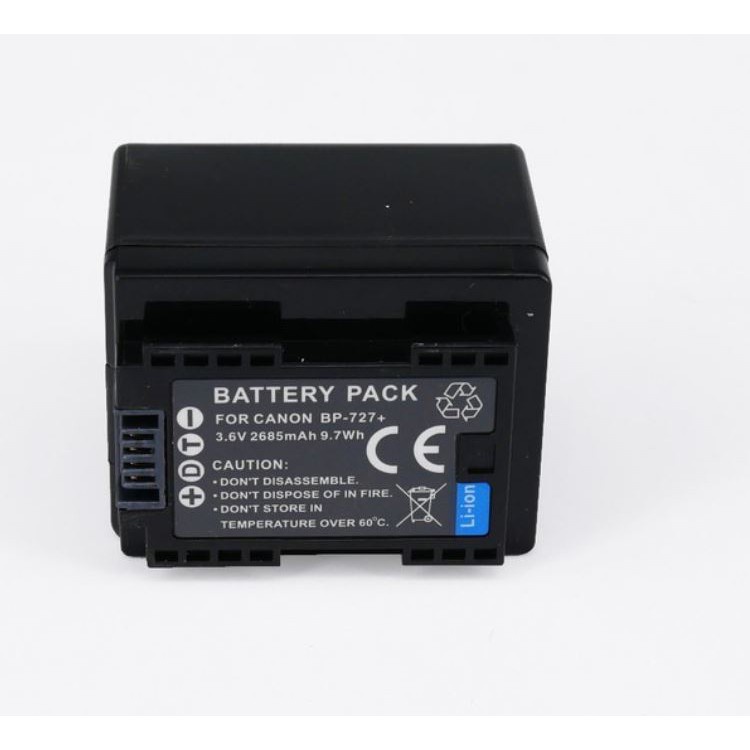 แบตกล้อง CANON BP727 1pc 3000mAh BP-709 BP-718 BP-727 Battery For Canon VIXIA HF M50 M52 500 M56 M50