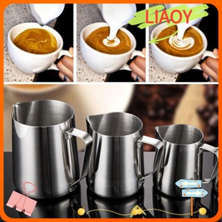 Liaoy แก้วมักสเตนเลส สําหรับใส่ฟองนม เอสเปรสโซ่ ลาเต้