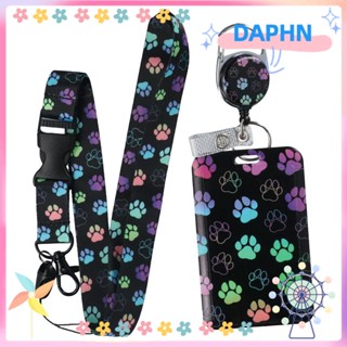 DAPHS ใหม่ พวงกุญแจ สายคล้องบัตรประจําตัวประชาชน แบบพกพา หมุนได้