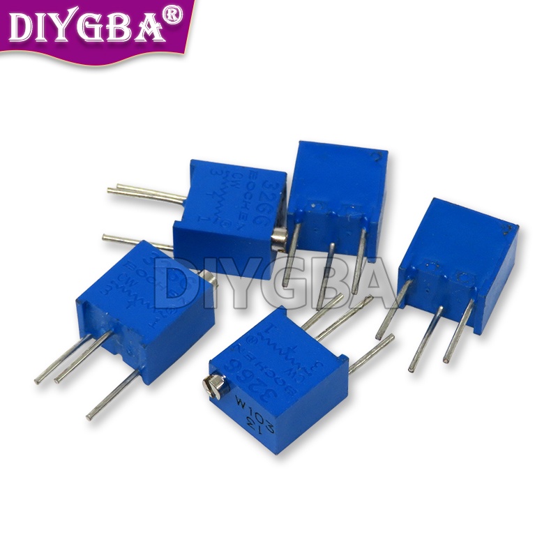 10PCS 3266W 3266 ปรับ Precision Potentiometer 1K 2K 5K 10K 20K 50K 100K 200K 500K 103 1M