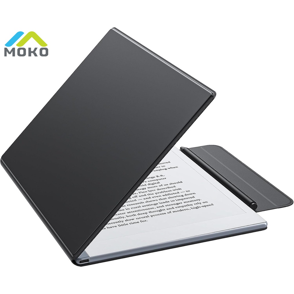 MoKo เคสแม่เหล็กบางเฉียบน้ําหนักเบาสําหรับแท็บเล็ตขนาด 10.3 การอ่านซ้ําได้ 2 พร้อมเข็มกลัดป้องกันปากกากว้าง, ฝาครอบแท็บเล็ตอัจฉริยะ Folio