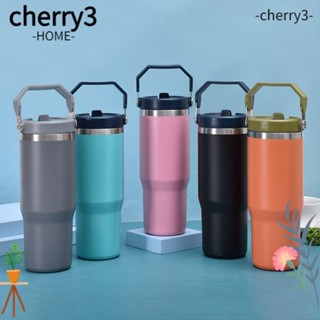 Cherry3 แก้วน้ําสองชั้น พร้อมฝาปิด 20 ออนซ์ 30 ออนซ์ และที่จับ