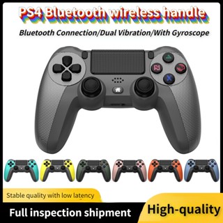 จอยสติ๊กควบคุมเกมบลูทูธไร้สาย PS4 6 แกน สําหรับ PS4 Slim Manette PS4 Led Light Gamepad