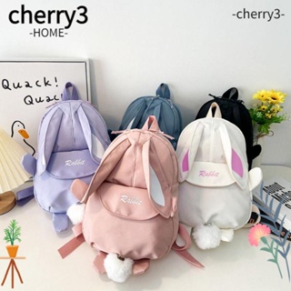 Cherry3 กระเป๋าเป้สะพายหลัง กระเป๋านักเรียน น่ารัก แบบพกพา สําหรับเด็ก