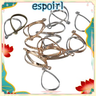 Espo จี้รูปไข่ ทรงหยดน้ํา โลหะผสมเปล่า เครื่องประดับ สําหรับทําการ์ดเปล่า