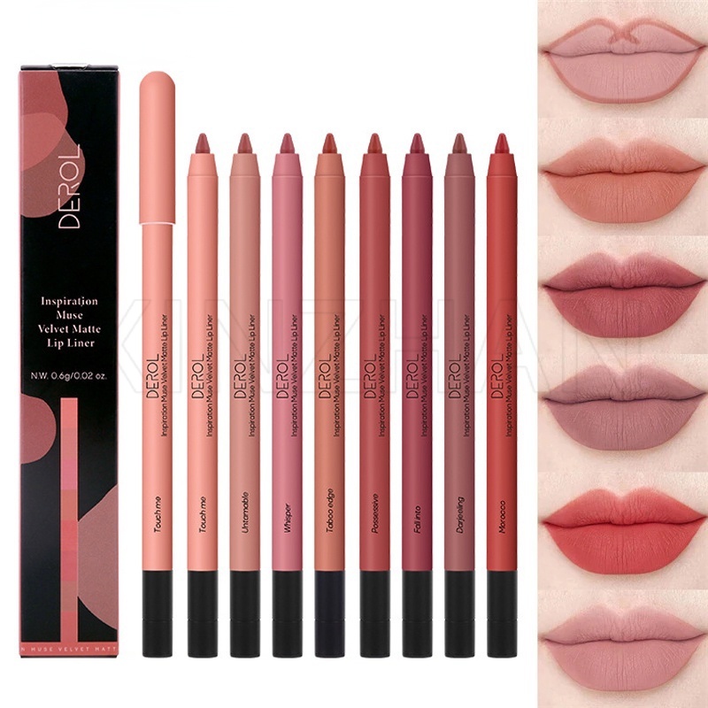 8 สี สร้างแรงบันดาลใจ Muse กํามะหยี่ แมตต์ ลิปไลเนอร์ / ติดทนนาน กันน้ํา ลิปคอนทัวร์ ปากกา / เครื่องสําอาง ผู้หญิง / ให้ความชุ่มชื้น เซ็กซี่ ลิปโครงร่าง ปากกา / ลิปสติก ดินสอ ลิปกลอส แข็ง