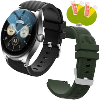 สายนาฬิกาข้อมือซิลิโคน สําหรับ HUAWEI WATCH Buds Smart WATCH Bracelet Quick Release Belts For HUAWEI WATCH Buds Screen Protector Film