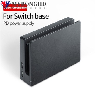 Myronghd ตัวแปลงวิดีโอ ชาร์จเร็ว อุปกรณ์เสริม สําหรับ Nintendo Switch TV Stand สําหรับ Nintendo Switch