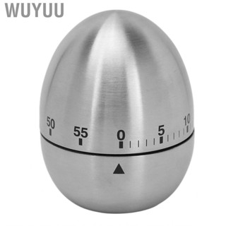 Wuyuu Eggs Mechanical Timer Stainless Steel Simple Proofreading Adorable Stable Standing Prevent Slip for Salon