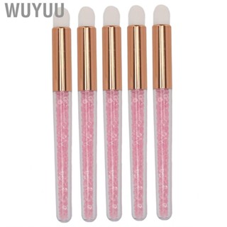 Wuyuu Glitter Crystal Lip Brush Lash Beautiful Portable for Makeup