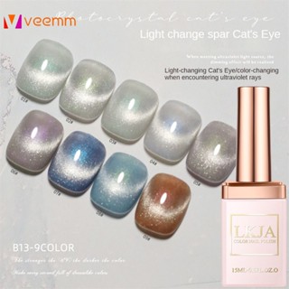 2023 ใหม่ Aurora ยาทาเล็บเปลี่ยนสีความเร็วแสงเปลี่ยน Spar Cats Eye Nail Polish ร้านทำเล็บชุดพิเศษ veemm