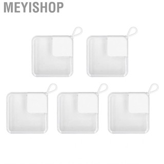 Meyishop Puff Container  Fashionable Portable Transparent Lid Mellow Nail Tip for Wedding Party