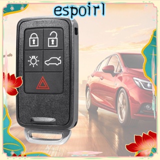 Espo กุญแจรีโมตรถยนต์ KR55WK49264 433Mhz ชิป ID46 5 ปุ่ม แบบพกพา สําหรับ Volvo XC60 S60 S60L V40 V60 S80 XC70