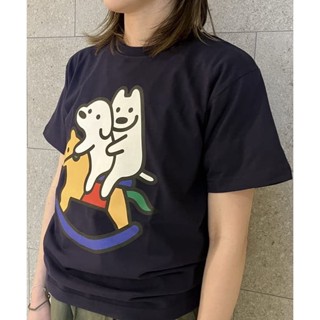 &amp;quot;【พร้อมส่ง】BEAMS Dog Trojan เสื้อยืดลําลอง ผ้าฝ้าย พิมพ์ลายน่ารัก สําหรับผู้ชาย และผู้หญิง