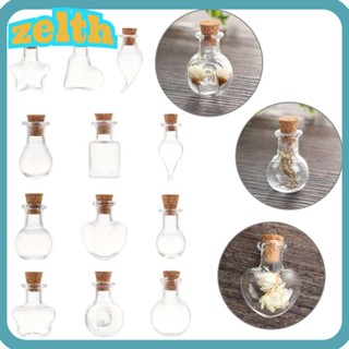 Zelth จี้ขวดเปล่า สําหรับใส่เครื่องประดับ DIY 5 ชิ้น