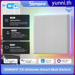 สวิตช์ผนังอัจฉริยะ Sonoff Tx Ultimate Full Touch Access Led Light Edge Multi-sensory Ewelink App ควบคุมด้วยเสียงผ่าน Alexa Google Home Yunni