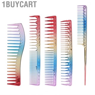 1buycart 5 Pieces Hair Comb Rat Tail Pintail Wide Tooth Detangling HR6