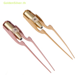 Goldensilver แหนบสเตนเลส ทําความสะอาดหู จมูก ไฟฉาย LED