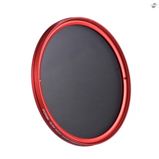 {fly} FOTGA 67mm Slim ND Fader Variable Filter Neutral Density ND2 to ND400 Red Replacement for   DSLR Camera