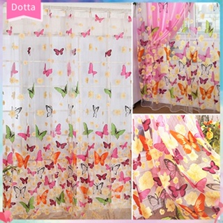 [Dottam] ผ้าม่าน Tulle Voile พิมพ์ลายผีเสื้อ สําหรับตกแต่งบ้าน หน้าต่าง ระเบียง ห้องนั่งเล่น