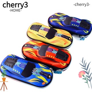 Cherry3 กล่องดินสอ กันน้ํา จุของได้เยอะ ลายการ์ตูนรถแข่ง สําหรับเด็กนักเรียน