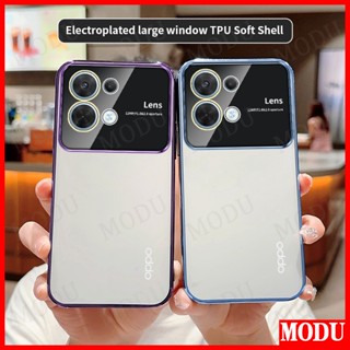 Modu เคส OPPO Reno 8 10 5G ดีลักซ์ ชุบ แฟลช ซิลิโคนนิ่ม ฟิล์มกันรอยเลนส์ หน้าจอ เคสโทรศัพท์ เคสกันกระแทก