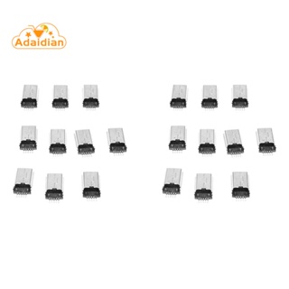 ปลั๊กแจ็คเชื่อมต่อบัดกรี Mini USB Type B ตัวผู้ 180 องศา 5-Pin SMD SMT 20 ชิ้น