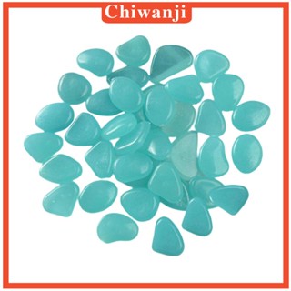[Chiwanji] หินกรวดหินเรืองแสงในที่มืด DIY สําหรับตกแต่งบ้าน 50 ชิ้น