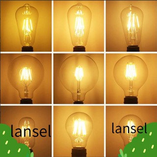 Lansel หลอดไฟ เส้นพลาสติก 4W สีขาวอบอุ่น สไตล์วินเทจย้อนยุค