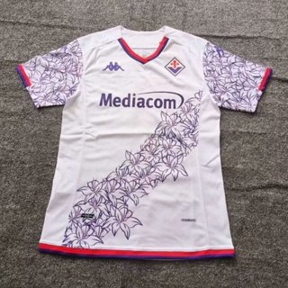 เสื้อกีฬาแขนสั้น ลายทีมชาติฟุตบอล Fiorentina Jersey S-XXL 23-24 ชุดเหย้า แห้งเร็ว สําหรับผู้ชาย