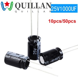 Quillan ตัวเก็บประจุอลูมิเนียม 1000UF 25V ทนทาน