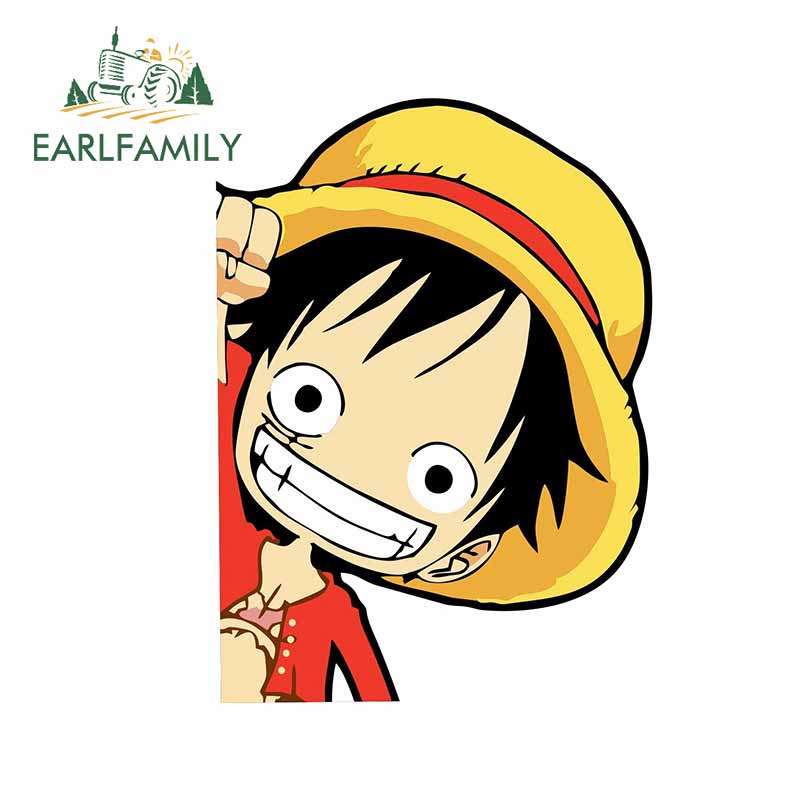 EARLFAMILY 13 ซม.สําหรับ ONE PIECE Pking รถกันชนสติกเกอร์ไวนิลวัสดุ Decal Scratch-Proof กันน้ํา Deca