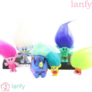 Lanfy ฟิกเกอร์ PVC รูปปั้นอนิเมะ กิ่งไม้ กิ่งไม้ผม หลากสี สําหรับเก็บสะสม เก็บสะสม