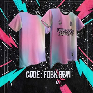เสื้อกีฬาแขนสั้น ลายทีมชาติฟุตบอล Rainbow futsal S-3XL