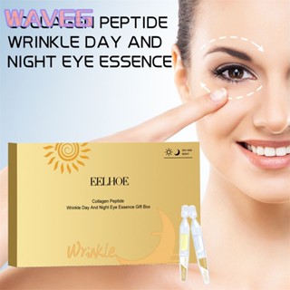 คลื่น 【พร้อมสต็อก】 Eelhoe Collagen Anti-wrinkle Eye Essence เจือจางริ้วรอยและดูแลผิวรอบดวงตาให้ความชุ่มชื้น Firming Essence Anti-wrinkle