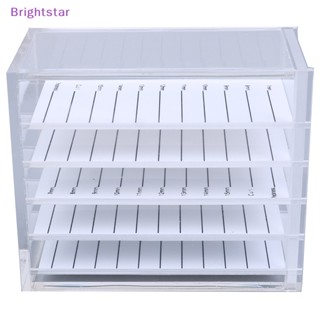 Brightstar ใหม่ กล่องเก็บขนตาปลอม อะคริลิค 5 ชั้น