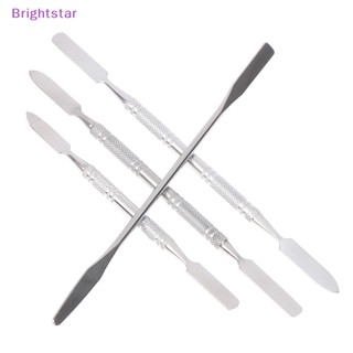 Brightstar 4 ชิ้น / เซต แท่งคนเล็บเจล อะคริลิค ผงผสม ช้อนเหล็ก ไม้พาย ใหม่