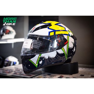 หมวกกันน็อค AGV รุ่น K-3 SV ลาย Bubble Blue/White/Yellow