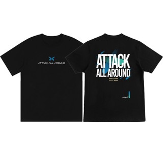 เสื้อaaa AAA Hight Voltage T-Shirt 2023 คอกลมแขนสั้น cotton Attack All Around เสื้อยืด ใส่ได้ทั้งชายและหญิง พร้อมส่ง