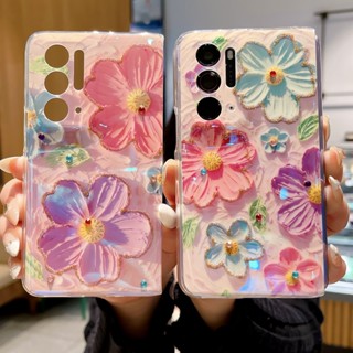 เคสโทรศัพท์มือถือ แบบฝาพับ ลายดอกไม้ หรูหรา สําหรับ OPPO Find N