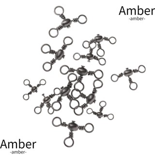 Amber แหวนแบริ่งทองเหลือง ทนทาน สําหรับเชื่อมต่อสายเบ็ดตกปลา