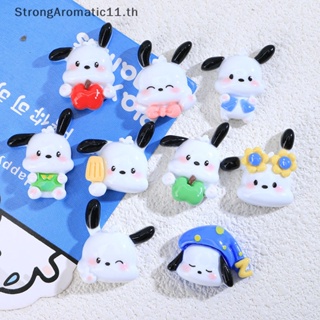 Strongaromatic แผ่นแพทช์เรซิ่น ลายการ์ตูนอนิเมะ Kawaii Sanrios Pochacco น่ารัก DIY สําหรับทํางานฝีมือ 10 ชิ้น