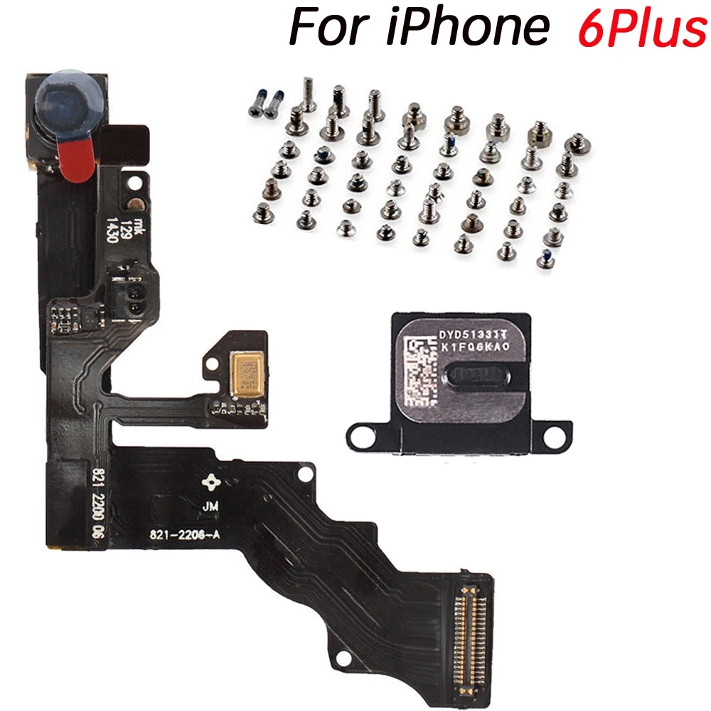 สายแพกล้องหน้า ลําโพง พร้อมสกรู แบบเปลี่ยน สําหรับ iPhone 6 6Plus 6s 6sPlus 7 7Plus 8G 8 Plus thumbnail 9
