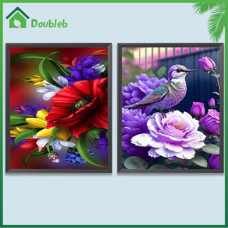 【Doub X ✮】ภาพวาดสีน้ํามัน ตามตัวเลข รูปดอกไม้ สําหรับตกแต่งผนังบ้าน DIY ✮