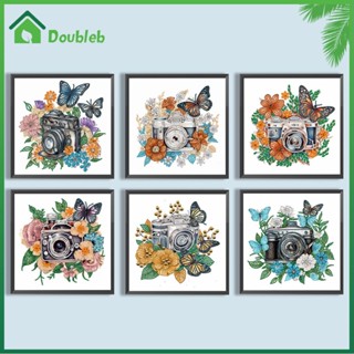 【Doub X ✮】ภาพวาดปักเพชร รูปผีเสื้อ กล้อง 5D DIY สําหรับตกแต่งบ้าน ✮