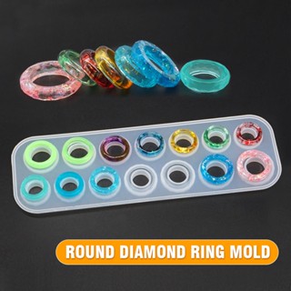 Silicone Ring Pendant Mold Jewelry Making Mould Epoxy Resin Craft DIY Tool