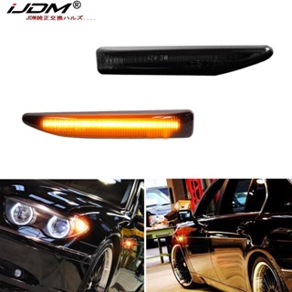 Ijdm ไฟหรี่ข้าง LED สีเหลืองอําพัน แบบเปลี่ยน สําหรับ BMW 7 Series E65 E66 E67 745LI 750LI 760Li B7 2002 2003 2004 2005 2006 2007 2008 63137164757 63137164758