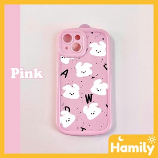 For iPhone 11 iPhone Case Pink TPU Dustproof Blister Shockproof Protection Camera Cute Alphabet Bunny Compatible with iPhone 14 13 Pro max 12 Pro Max xr xs max 7Plus 8Plus