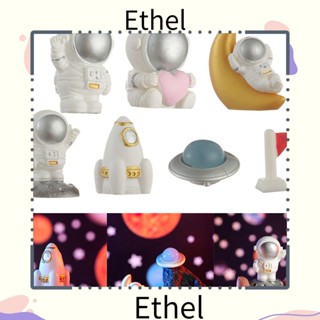 Ethel1 โมเดลรูปปั้นนักบินอวกาศ อวกาศ ขนาดเล็ก อุปกรณ์เสริม สําหรับตกแต่งบ้าน